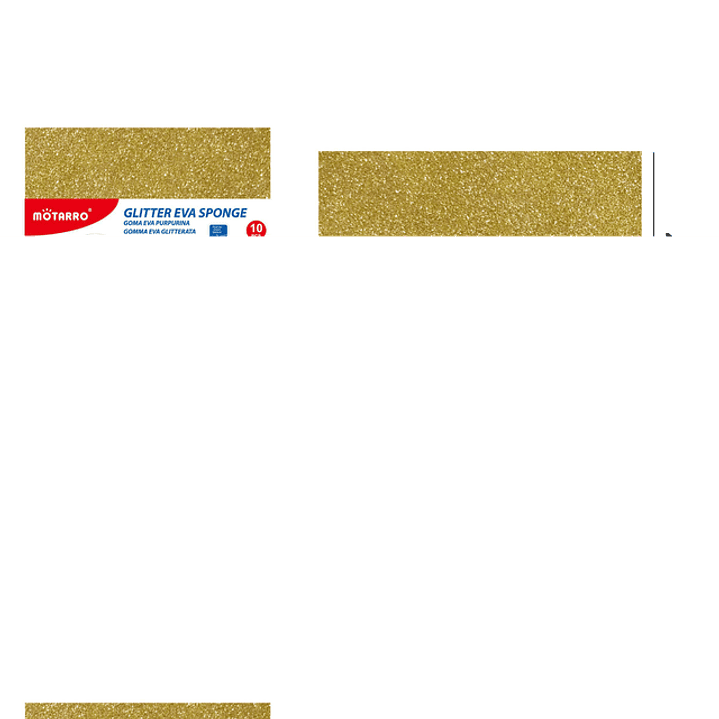Goma Eva Glitter Dorado 40*60Cm 2