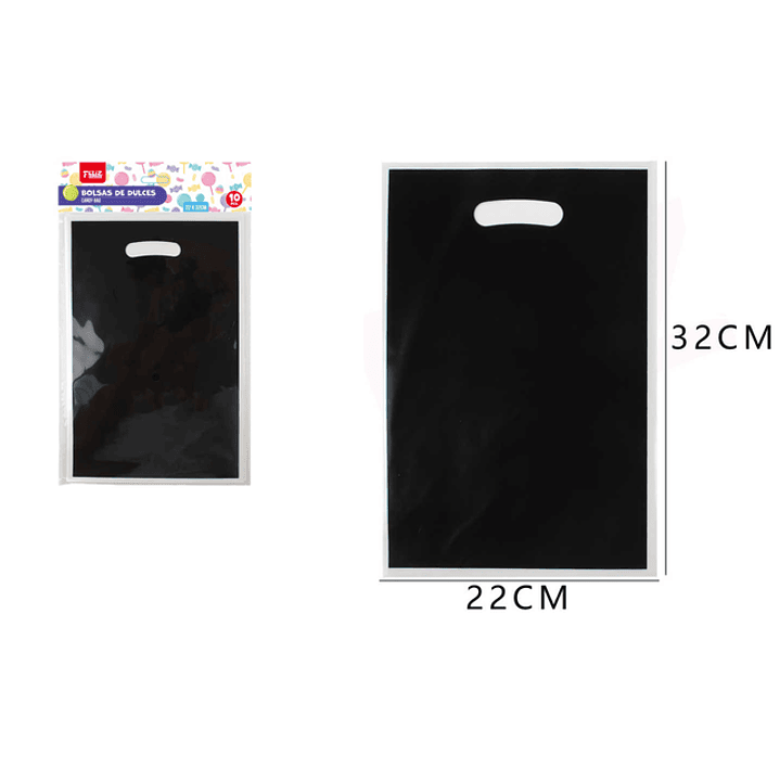 Bolsas Para Dulces L Negro 10Pcs 1