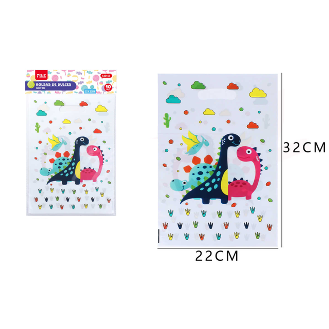 Bolsas Para Dulces L Dinosaurio 10Pcs 1