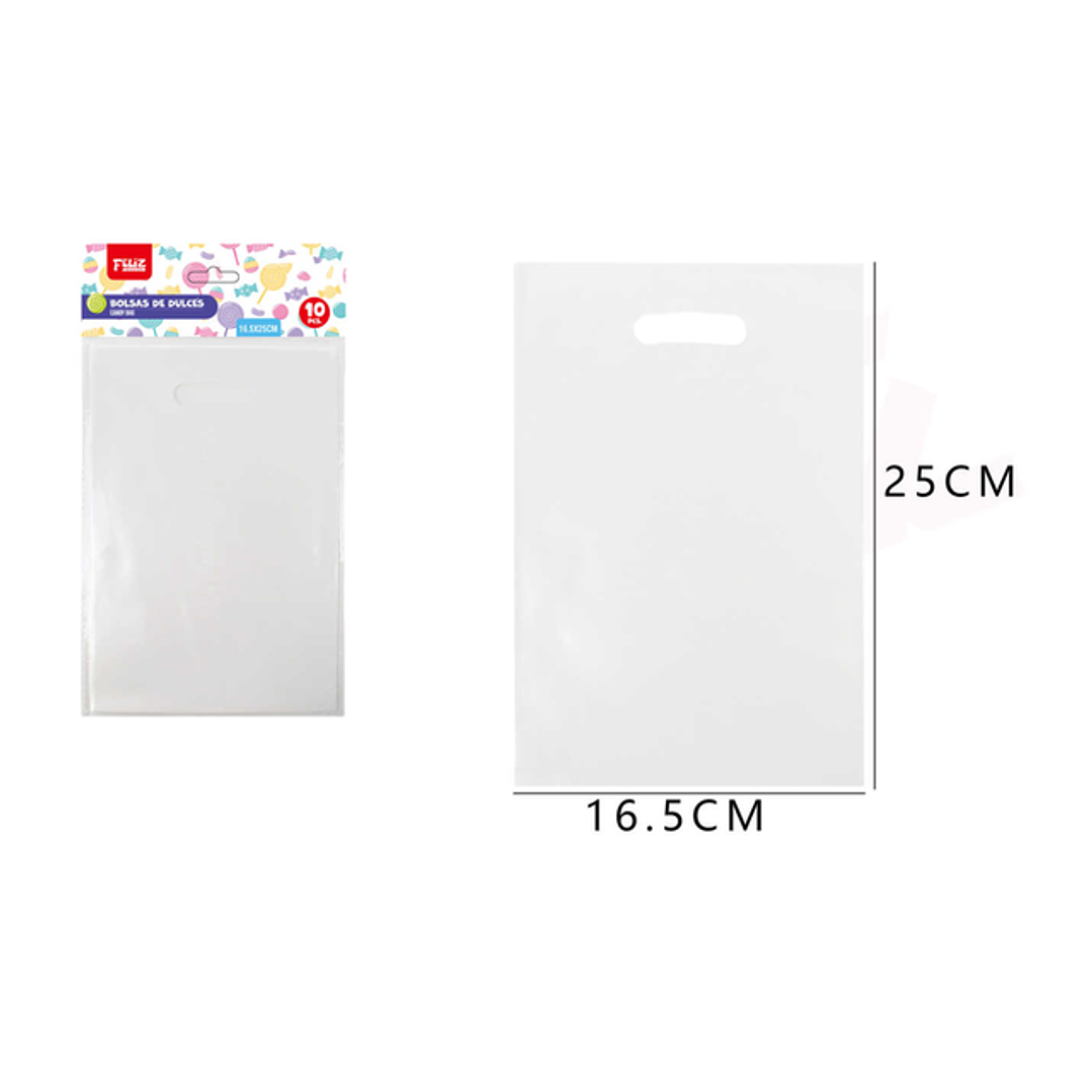 Bolsas Para Dulces S Blanco 10Pcs 1