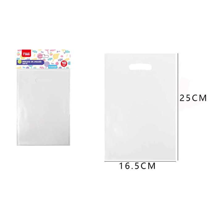 Bolsas Para Dulces S Blanco 10Pcs 1