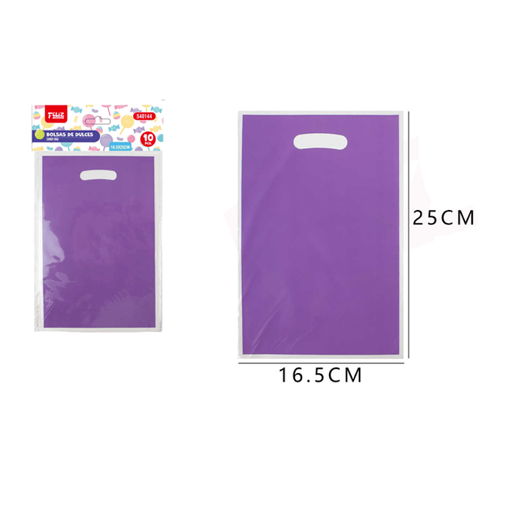 Bolsas Para Dulces S Morado 10Pcs 1