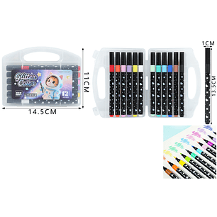 Marcadores Brillante 13.5Cm 12Pcs