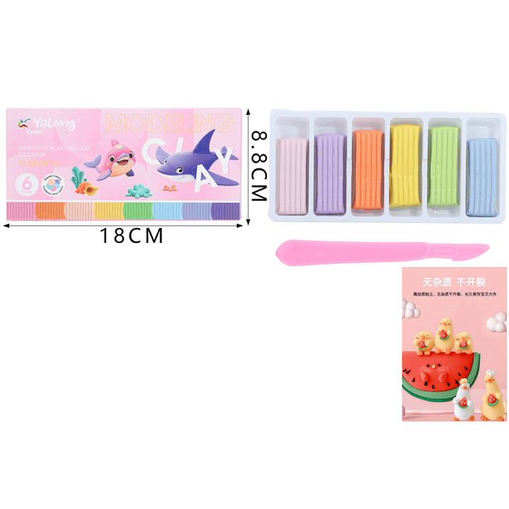 Plasticinas 6Pcs 1