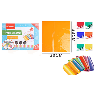Papel Celofan 33*30Cm 14Hojas