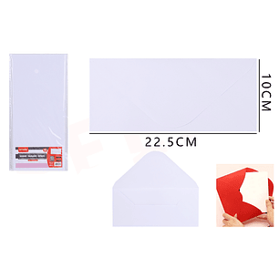 Sobre Blanco 22.5*10Cm 10Pcs