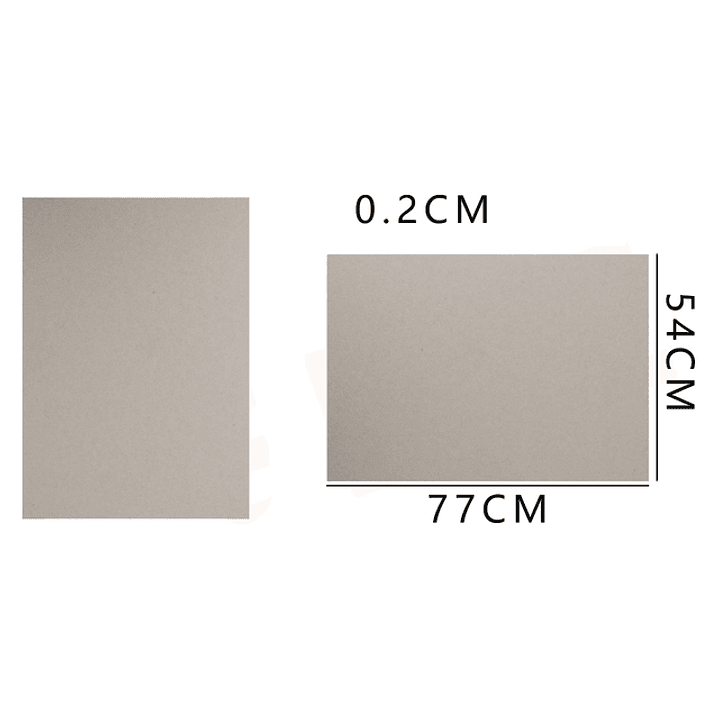 Carton Piedra Espesor 77*54Cm 2.0Mm 1