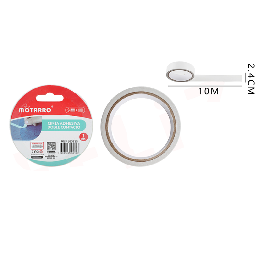 Cinta Adhesiva Doble Contacto 2.4Cm*10M 1
