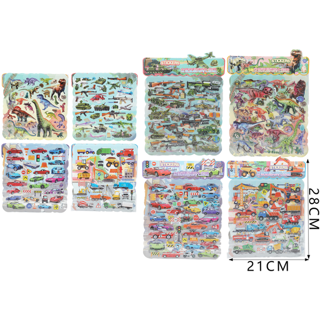 Stickers Goma Eva Niño 21*28Cm 1