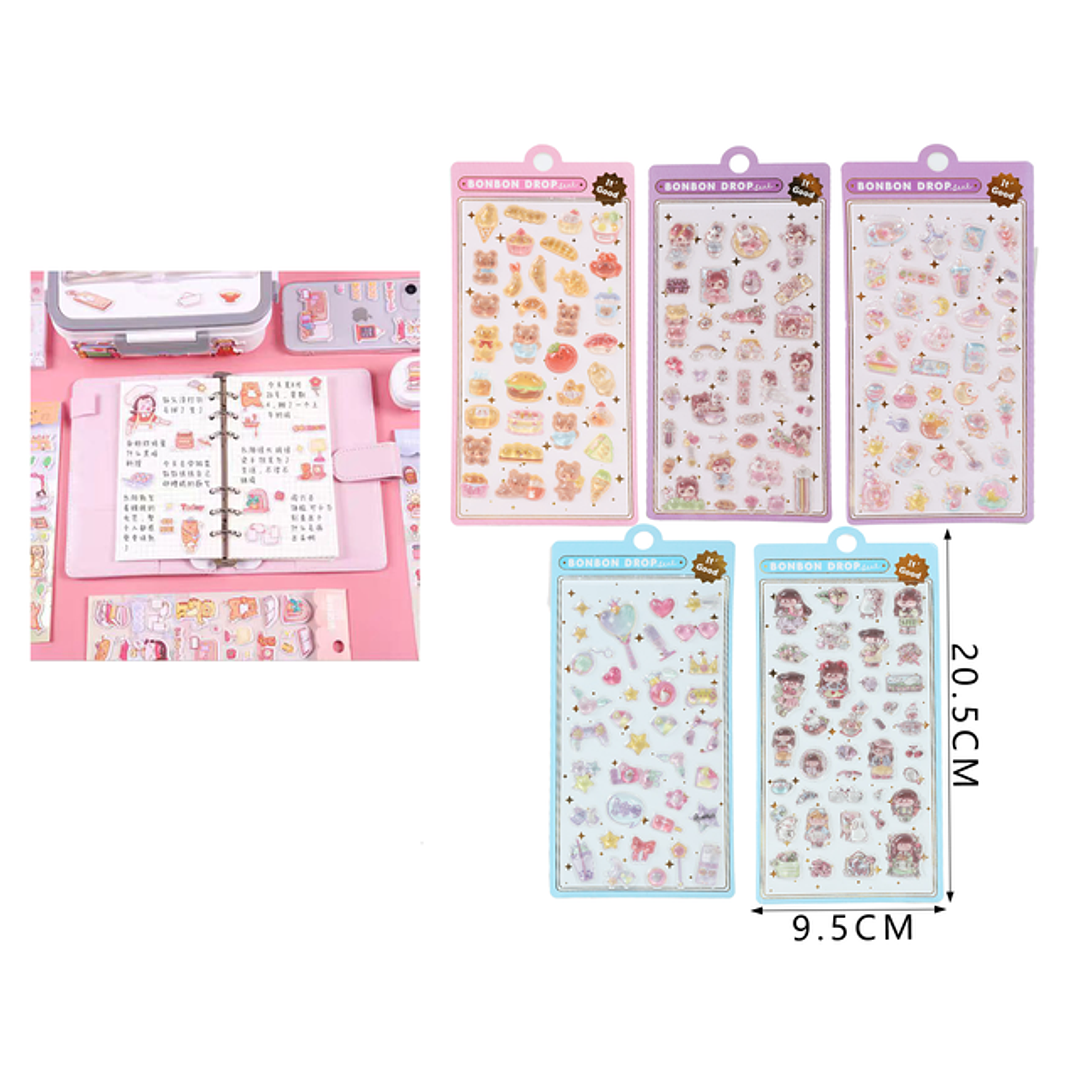 Stickers Goma Eva Kawaii 21*9.5Cm 1