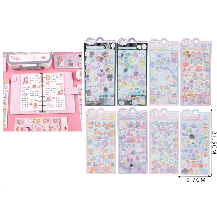 Stickers Goma Eva Tornalsol Kawaii 21.5*9.7Cm 1