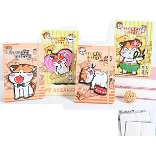 Libreta Con Elastico Gatito A5