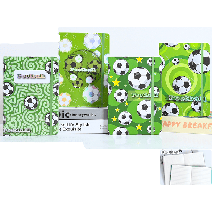 Libreta Con Elastico Futbol A5 1