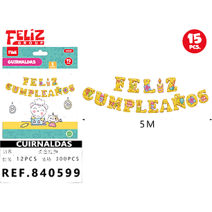Guirnalda F.Cumple Regalitos 5M 15Pcs