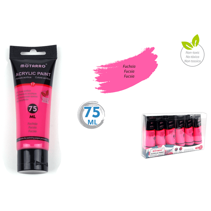 Pintura Acrilica Fucsia 75Ml 1