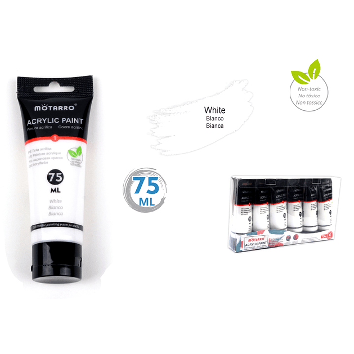 Pintura Acrilica Blanco 75Ml 1