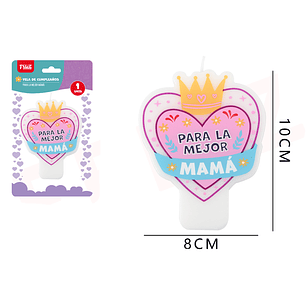 Vela Mejor Mamá10*8Cm