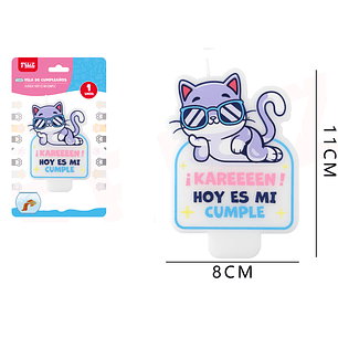 Vela Hoy Es Mi Cumple 11*8Cm