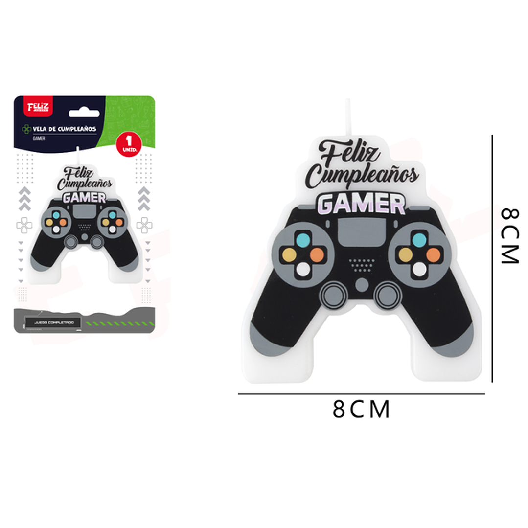 Vela F.Cumpleaños Game 8*8Cm 1
