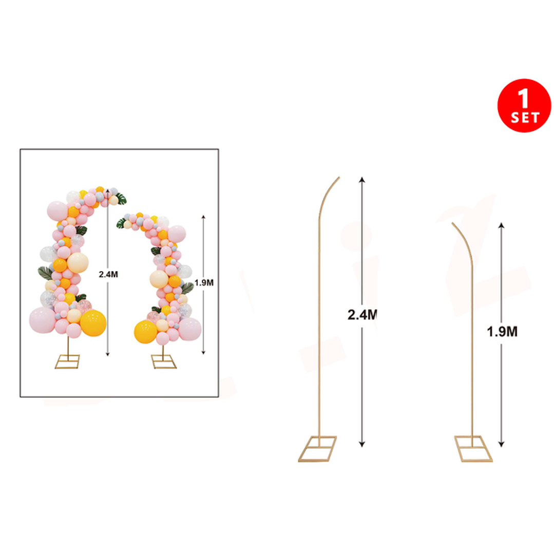 Soporte Para Globos 2Pcs 1.9+2.4M 1