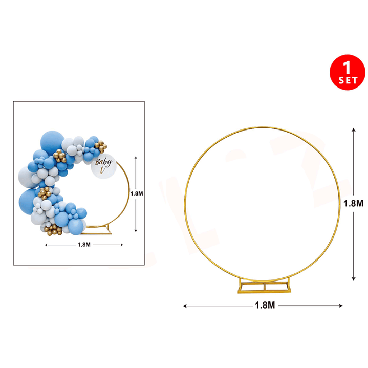 Soporte Para Globos Redondo 1.8*1.8M 1
