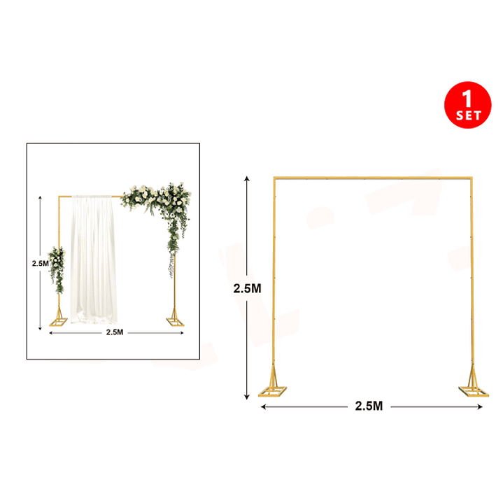 Soporte Para Globos Cuadrado 2.5*2.5M 1