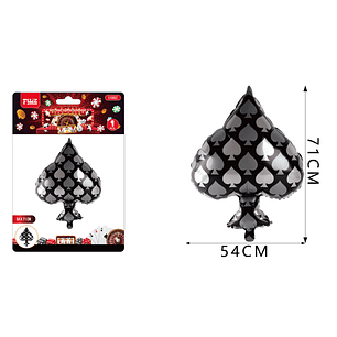 Globo Metal Casino Pica 54*71Cm