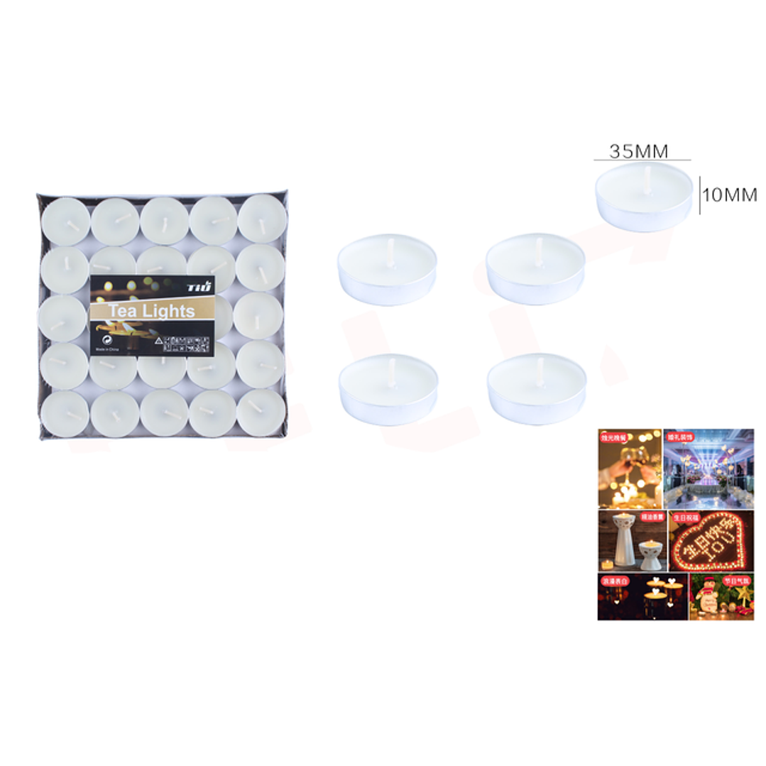 Velas Blanco 35*10mm 1