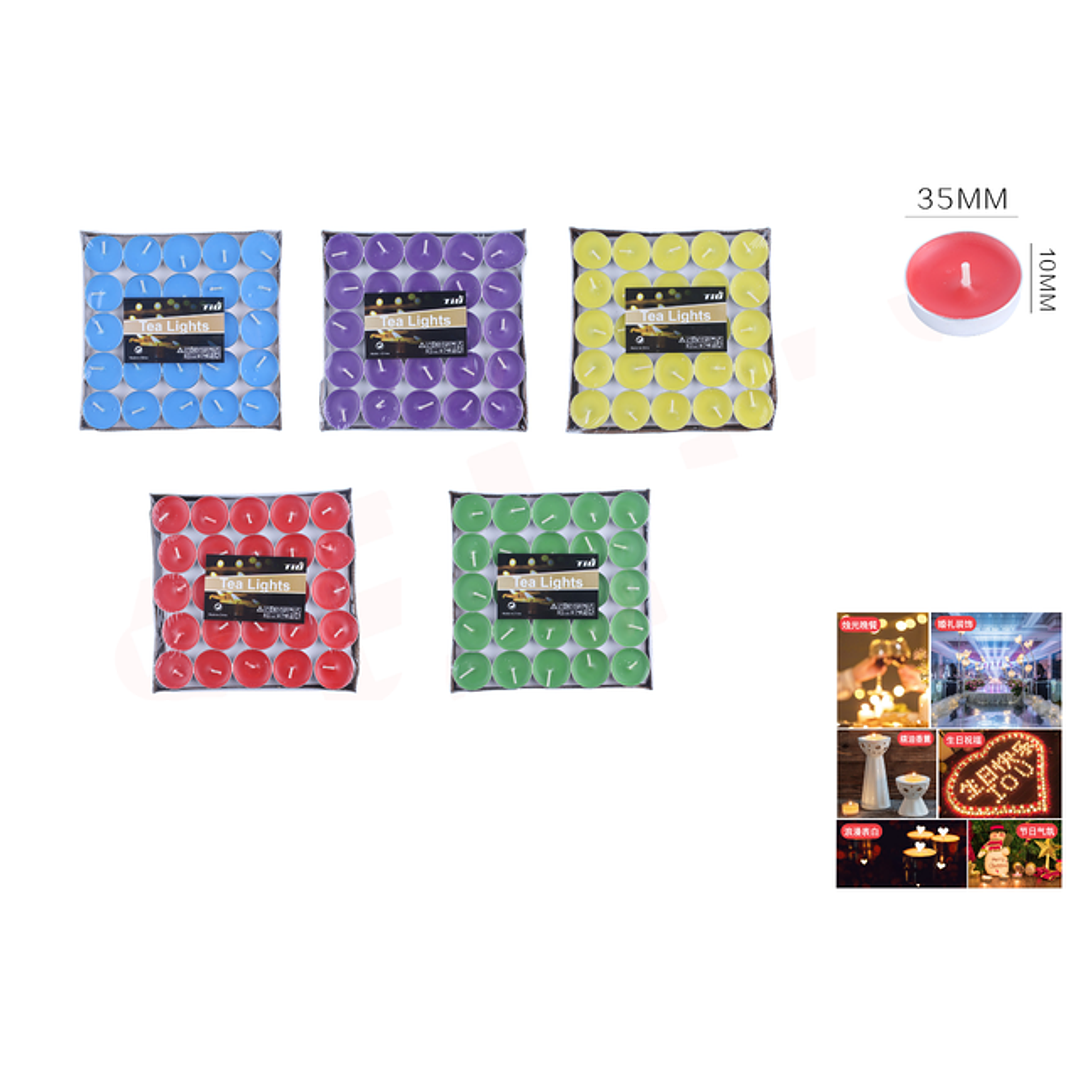 Velas Colores 35*10mm 1