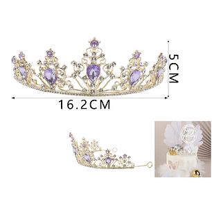 Corona Diamante Morado 16.2Cm