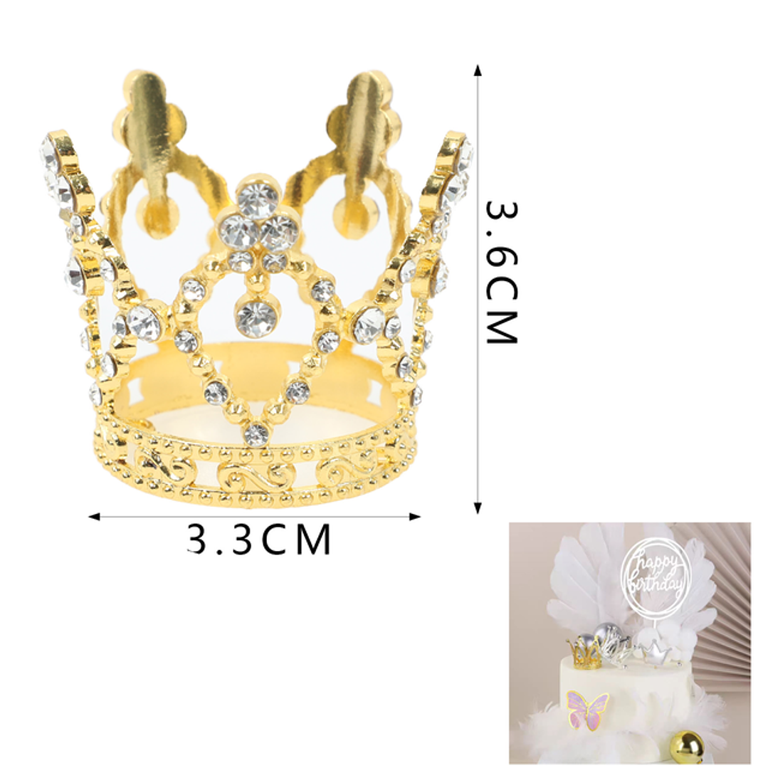 Decorativo Corona Corazon Dorado 1