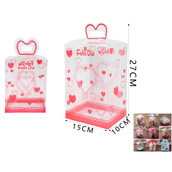 Caja De Regalo Plastico Trasparente 15*10*27Cm 1
