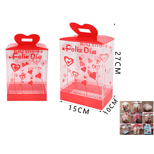 Caja De Regalo Plastico Trasparente 15*10*27Cm