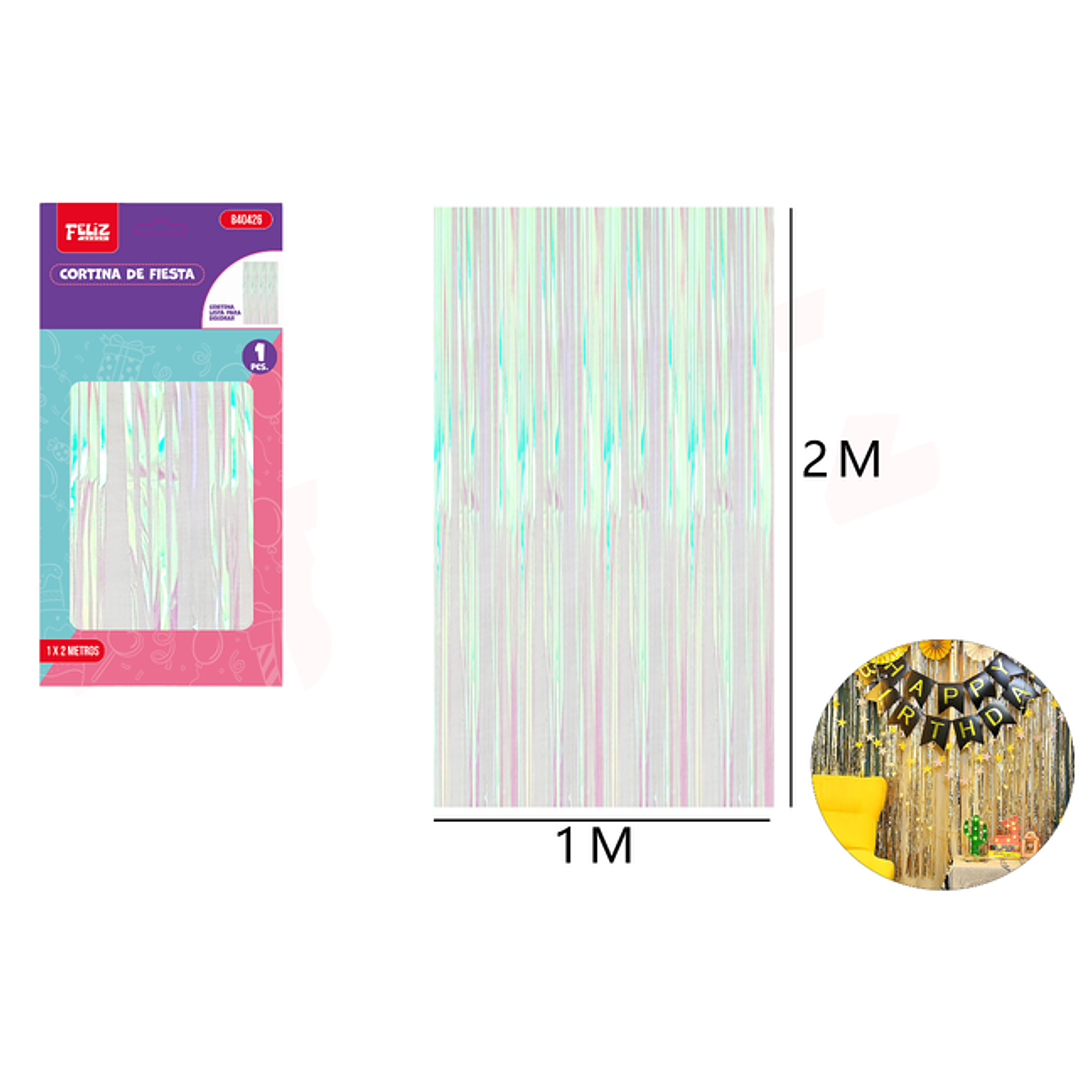 Cortina Arcoiris 1*2M 1