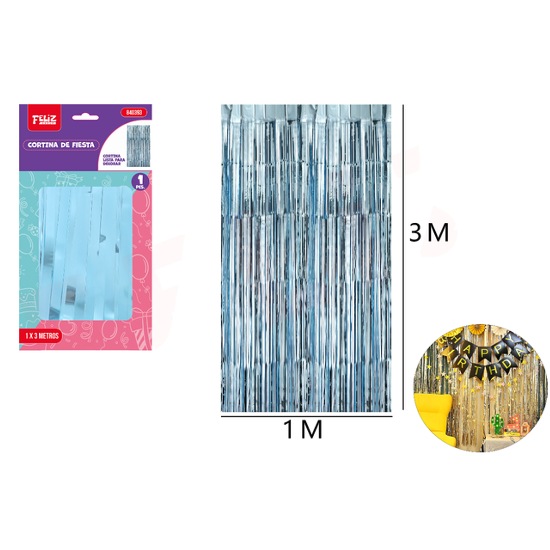 Cortina Celeste 1*3M 1