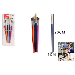 Set Pinceles 20*1Cm 6Pcs