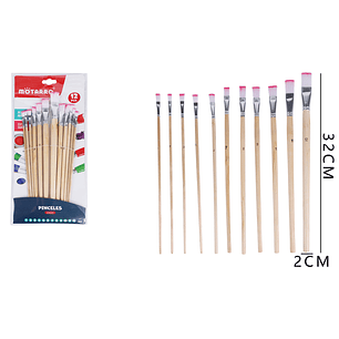 Set Pinceles 32Cm 12Pcs