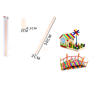 Palos De Maqueta 50*2*0.2Cm 3Pcs