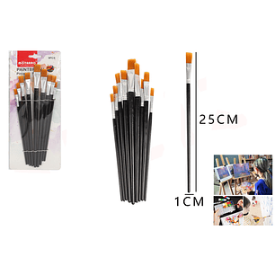Set Pinceles 25*1Cm 9Pcs