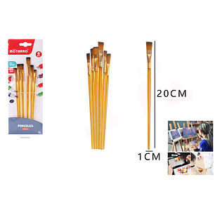 Set Pinceles 20Cm 6Pcs