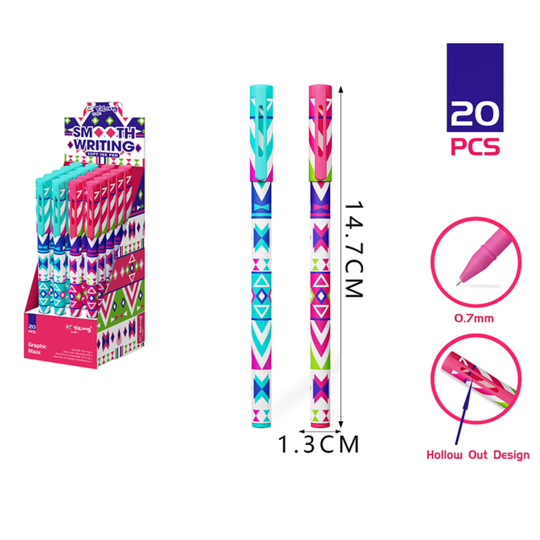 Boligrafos 20Pcs 0.7Mm 1