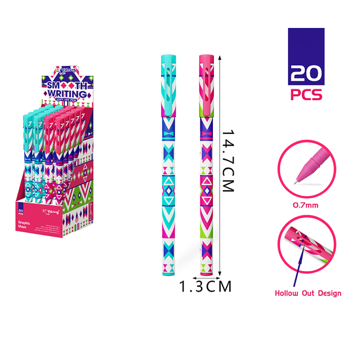 Boligrafos 20Pcs 0.7Mm 1
