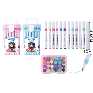 Marcadores De Color 24Pcs