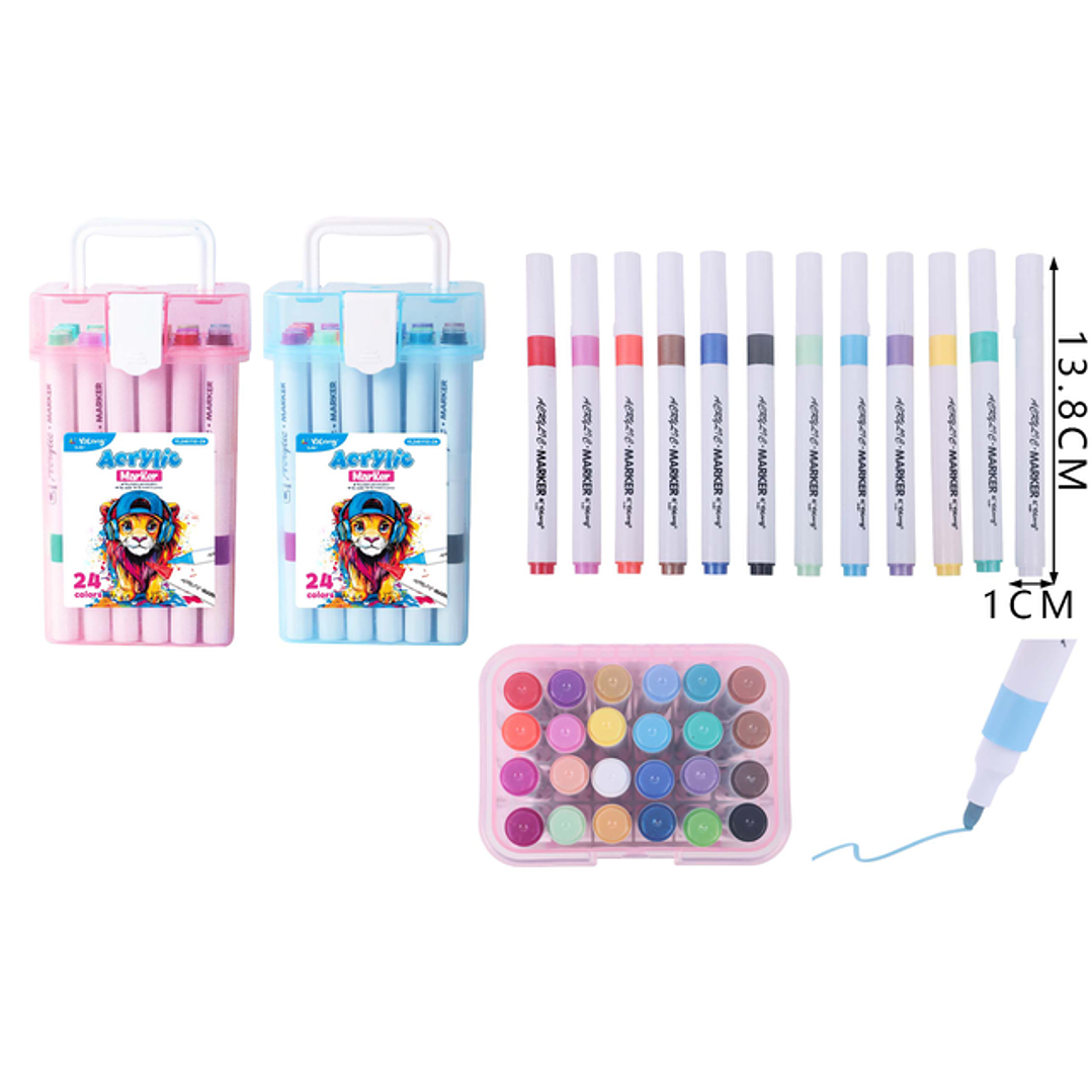 Marcadores De Color 24Pcs 1