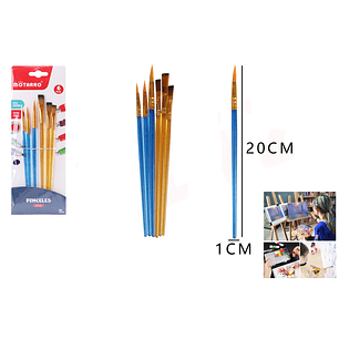 Set Pinceles 1*20Cm 6Pcs