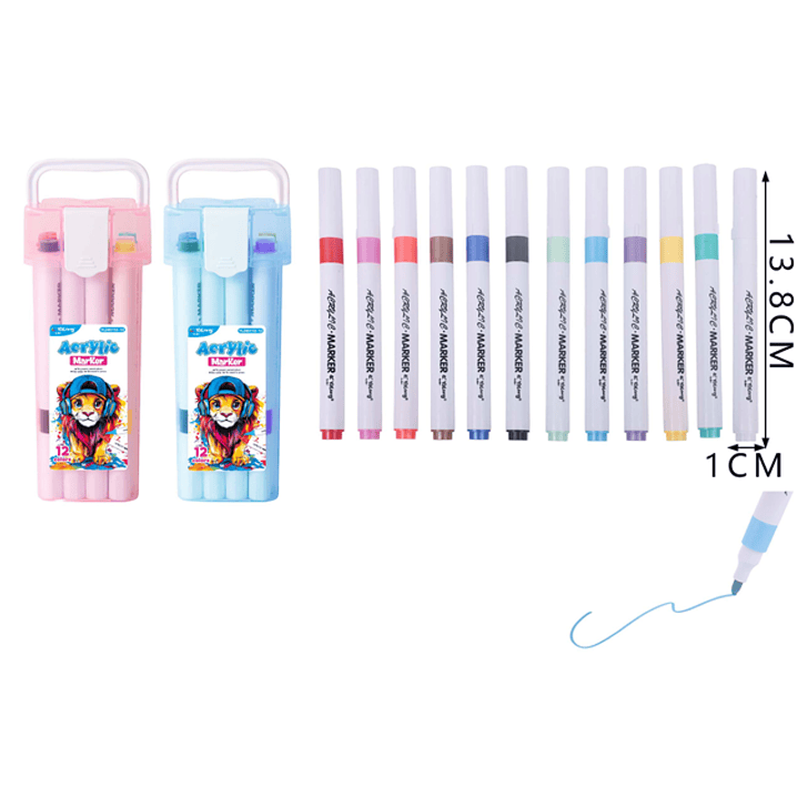 Marcadores De Color 12Pcs 1