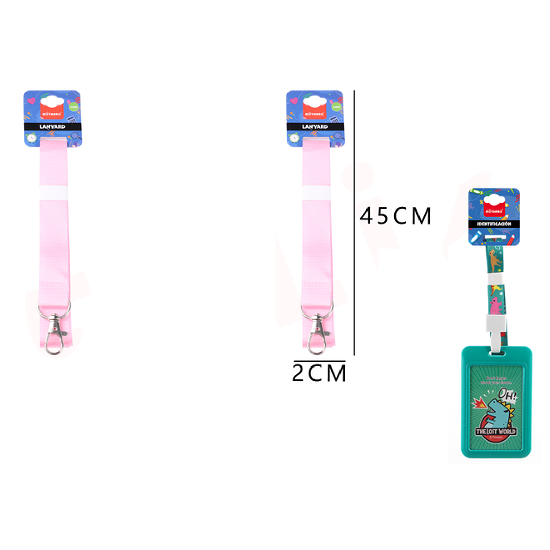 Lanyard Rosado 2*45Cm 1