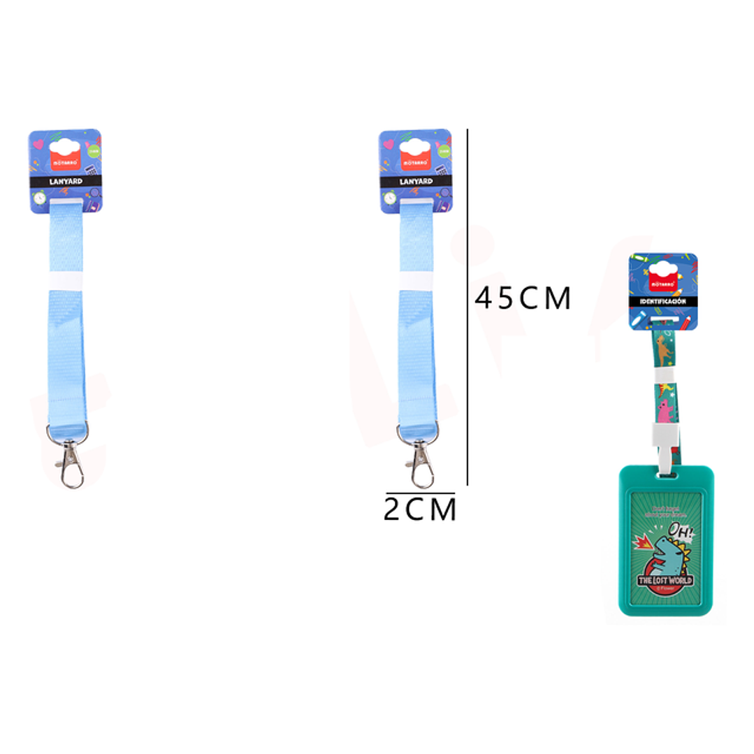 Lanyard Celeste 2*45Cm 1