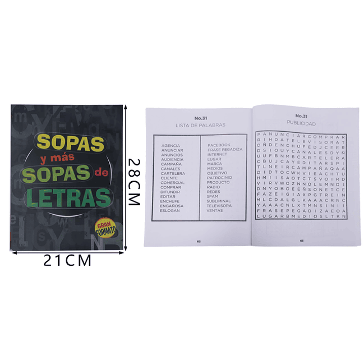 Sopas De Letras 21*28Cm 80Hojas 1