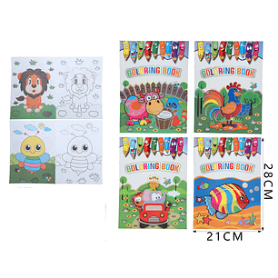 Libro De Colorear 16Hojas 21*28Cm
